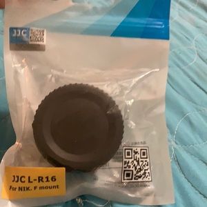 JJC Camera Body Cap & Rear Lens Cap for Nikon F mount